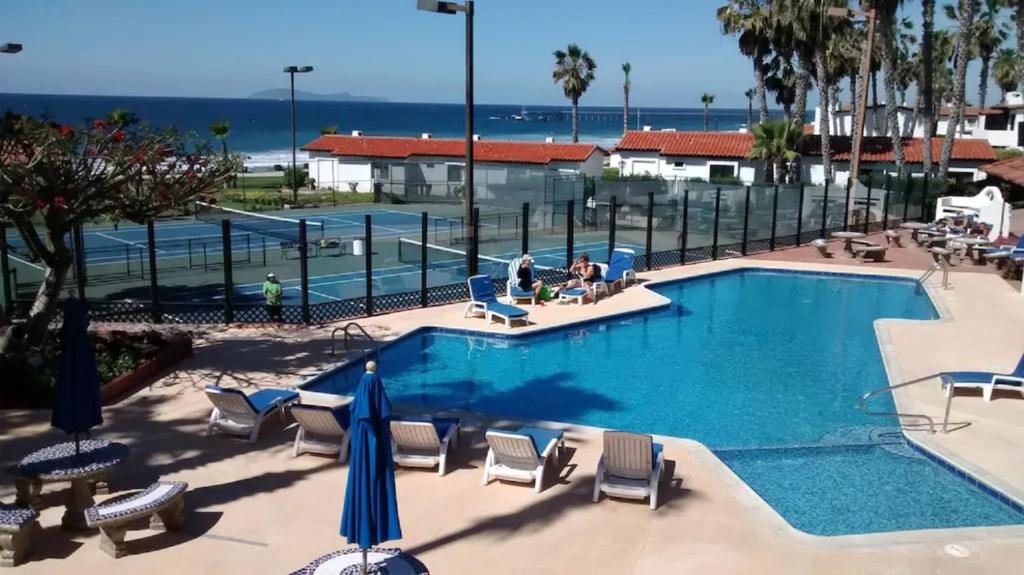 Great Beach Swiming Pools Tennis Courts Condo in La Paloma Rosarito Beach
